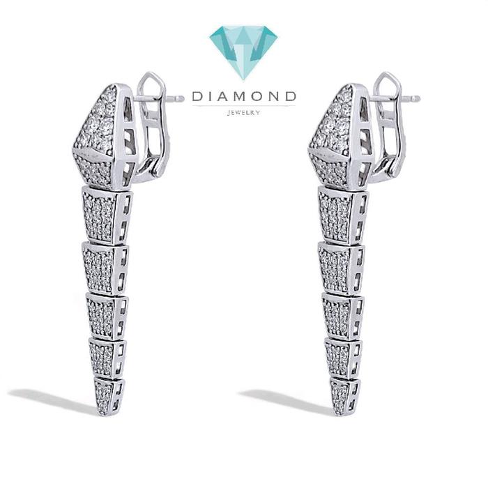 Ulo Serpenti Diamond Earring 18K / Anting Berlian Ulo Serpenti 18K / Diamond Jewelry-1ABD1005ANNEW-HT