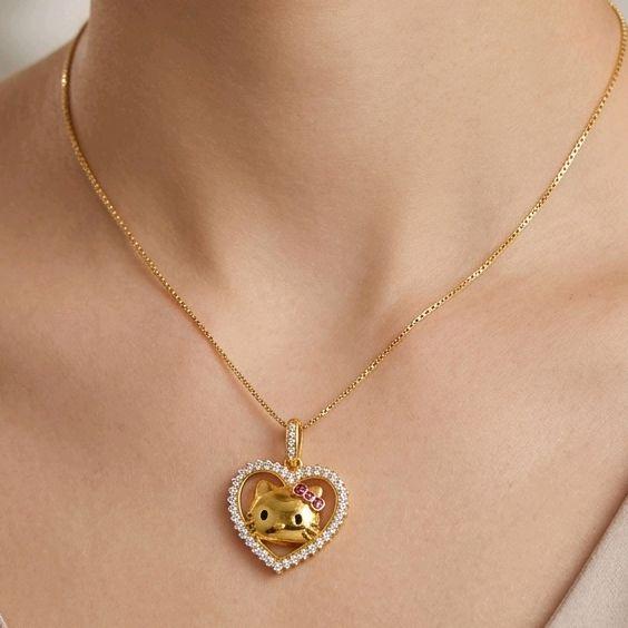 Hello Kitty gold pendant 18K / Liontin Emas Hello Kitty 18K / 196LMSWP4