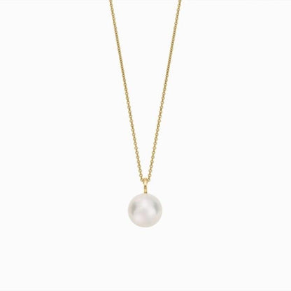 Pearl pendant necklace south sea akoya 18k gold-Diamond Jewelry-BLACKPEARLPENDANT3-5GR
