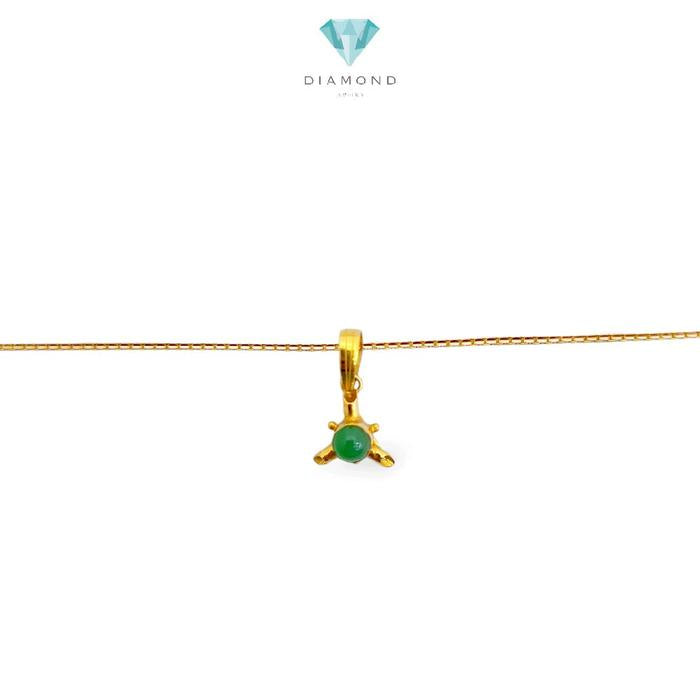 Green Onyx Pendants 23K / Diamond Jewelry / 253LMSWP1