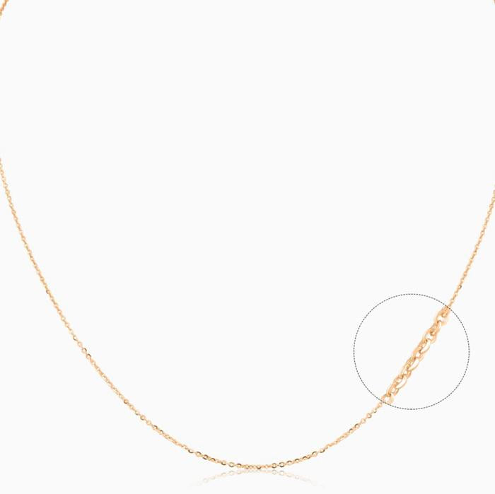 Kalung necklace 18k white/gold chain -Diamond Jewelry-392KMS2LS-111KMSLS