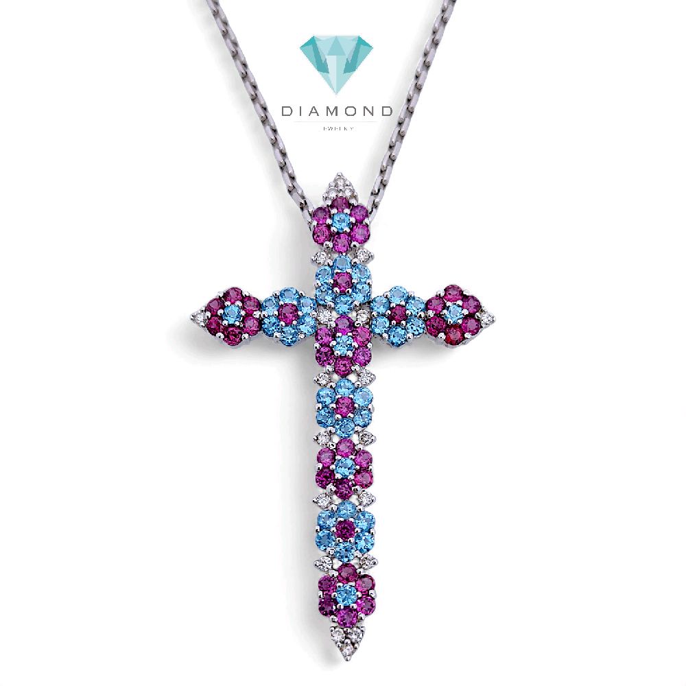 Cross Diamond Pendant 18K / Liontin Salib Berlian 18K / Diamond Jewelry 1LBGT690-HT
