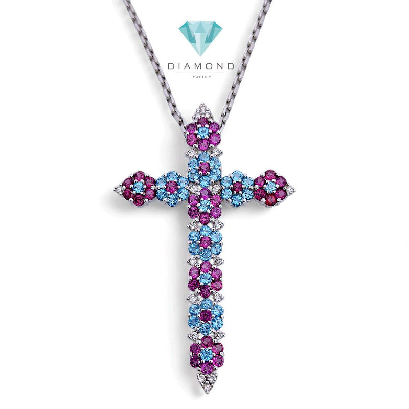 Cross Diamond Pendant 18K / Liontin Salib Berlian 18K / Diamond Jewelry 1LBGT690-HT