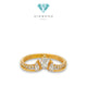 Ring Gold trimaquis crown/ Cincin mas 700-Diamond Jewelry