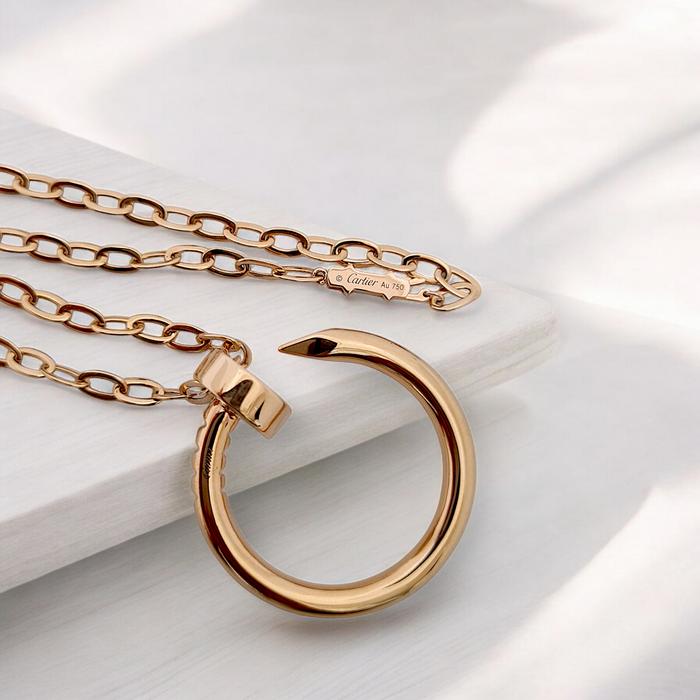 Juste Un Clou Necklace 18K / Diamond Jewelry-379KBD2874RY-HT