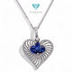 Love Blue Sapphire Liontin 18K / Diamond Jewelry