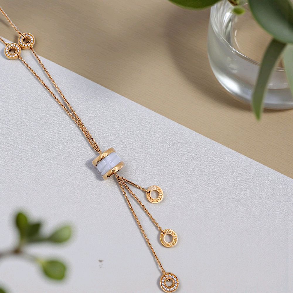 B.zero Diamond Necklace 18K / Kalung Berlian B.zero 18K / Diamond Jewelry 126KBD130000AB -HT