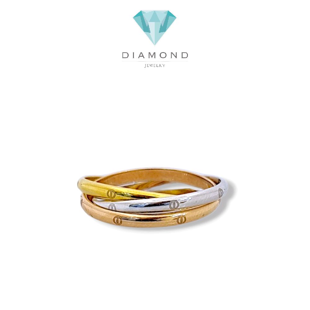 Trinity Gold Ring 16K / Cincin Emas Trinity 16K / Dimond Jewelry / 438CMS201LS