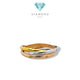 Trinity Gold Ring 16K / Cincin Emas Trinity 16K / Dimond Jewelry / 438CMS201LS