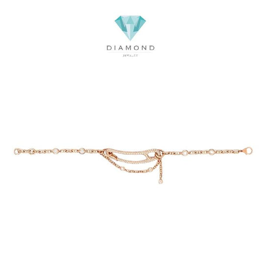 chain d ancher punk medium bracelet Diamond - Diamond Jewelry