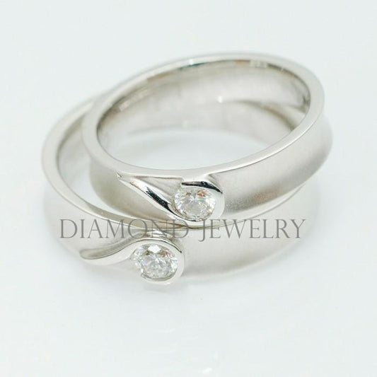 Cincin Kawin/Wedding Ring - Diamond Jewelry Two Tone 01020784/01020785