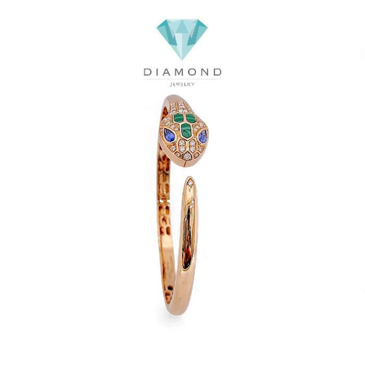 Ulo Serpenti Seduttori Bracelet 18K /Gelang Ulo Serpenti Seduttori 18K / Diamond Jewelry 24GBD35950RB-HT