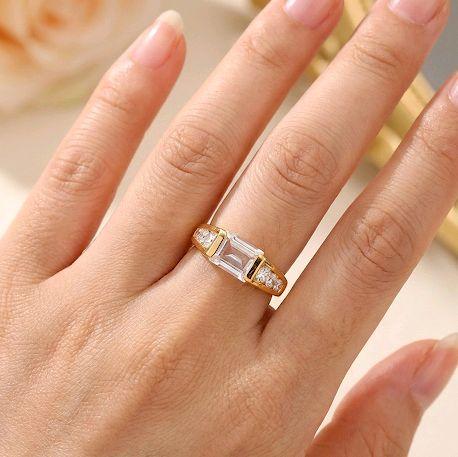 Emerald Gold Ring 23K / Cincin Emas Emerald 23K / 35CMSWP3