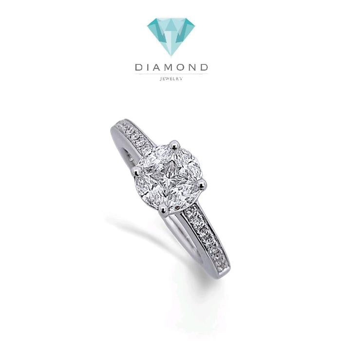 Esperansa Diamond Ring 18K / Cincin Berlian Esperansa 18K / Diamond Jewelry 377CB1030ANANLS-HT