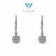 Cushion Diamond Earrings 18K / Diamond Jewelry