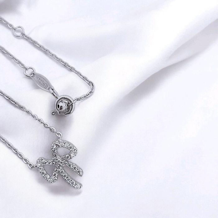 Tape Necklace / Diamond Jewelry 416KMS239LS