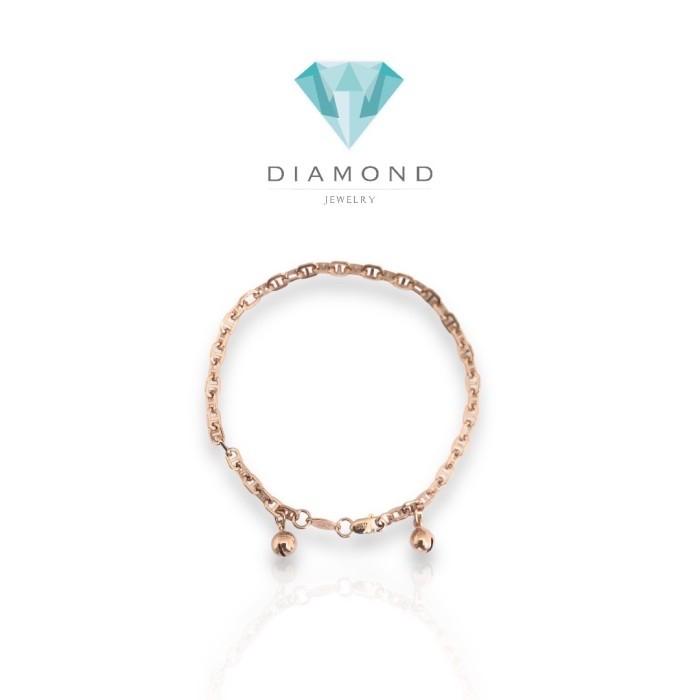 Chain small herme bracelet/gelang emas 18k rose gold