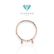 Chain small herme bracelet/gelang emas 18k rose gold