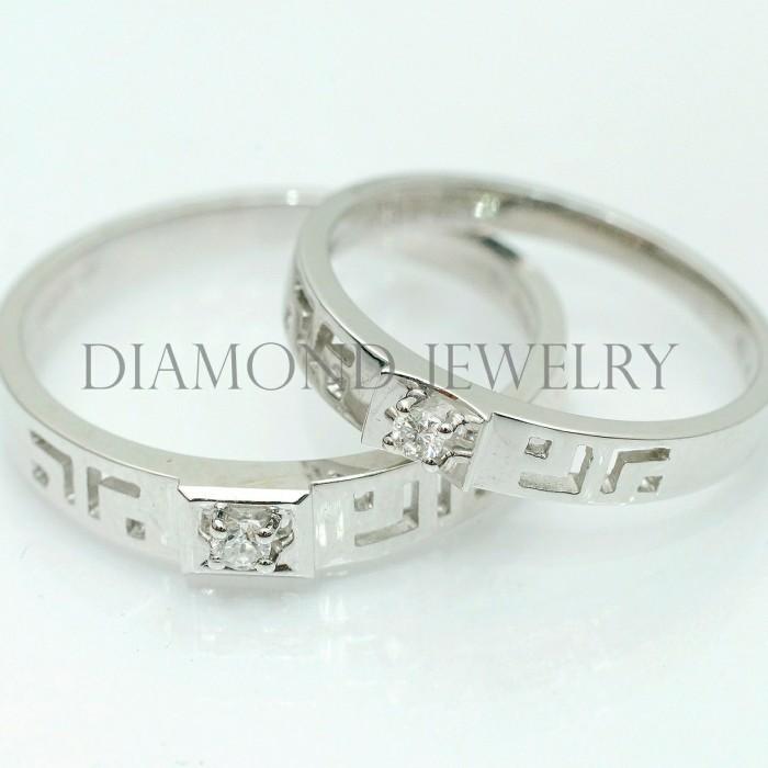 Cincin Kawin/Wedding Ring - Diamond Jewelry Two Tone 01020812/01020813