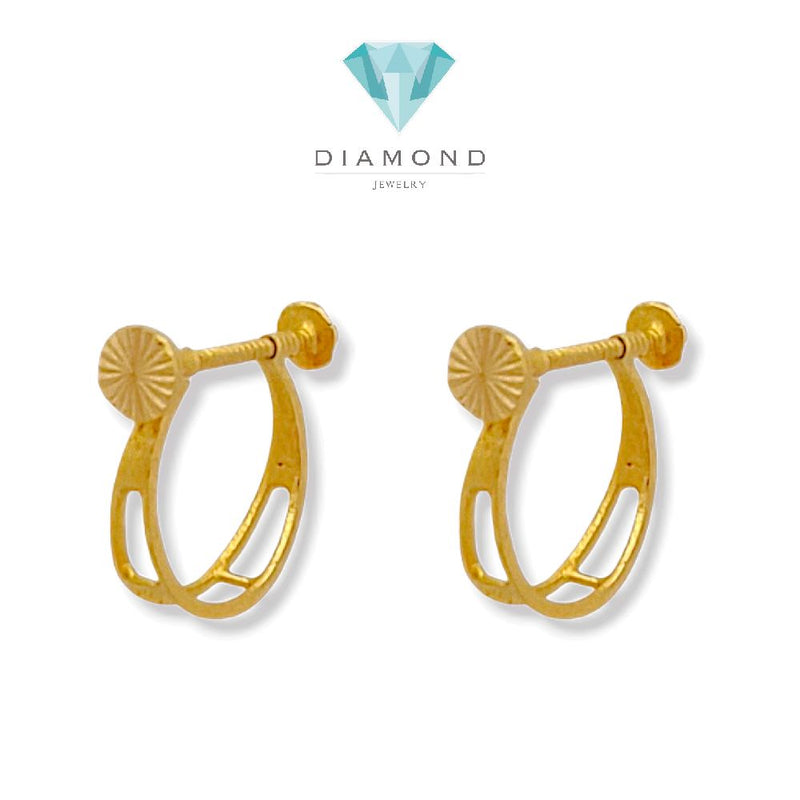 Hoop Gold Earring 23K / Anting Emas Hoop 23K / 328AMSWP1