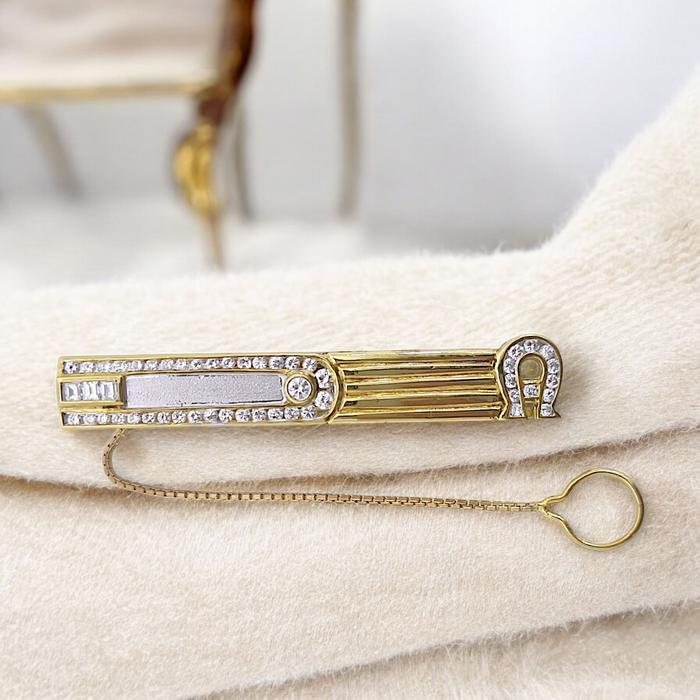 Tie Clip Diamond 18K / Diamond Jewelry
