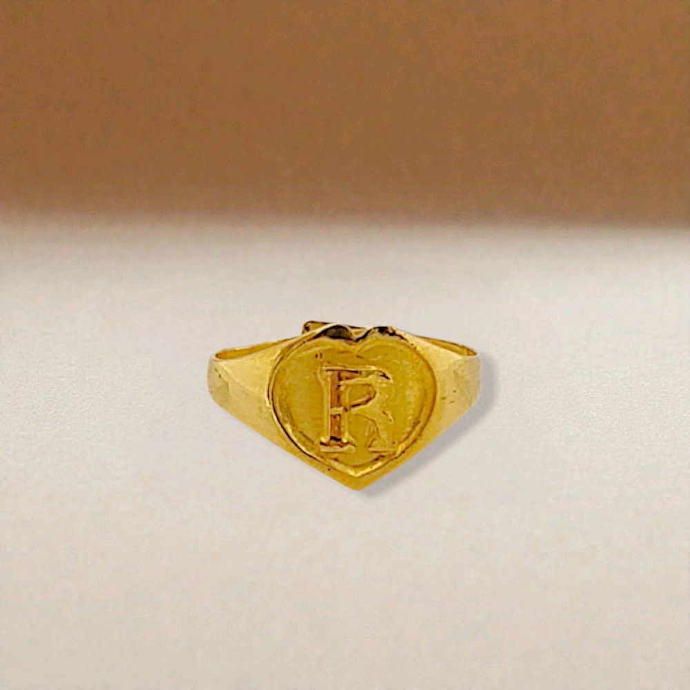 R Gold Ring 24K / Cincin Emas R 24K / 111CMSWP1