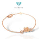 Gold zero bracelet 18k bv/gelang emas zero 18k -Diamond Jewelry