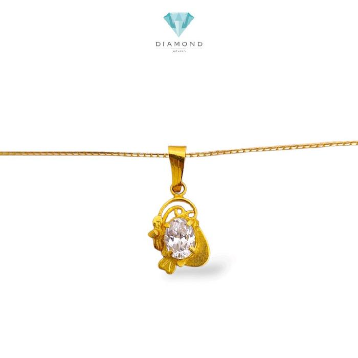 Gold Pendants Necklace 23K / Liontin Kalung Emas 23K / Diamond Jewelry / 255LMSWP3