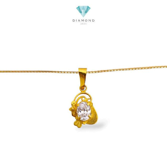 Gold Pendants Necklace 23K / Liontin Kalung Emas 23K / Diamond Jewelry / 255LMSWP3