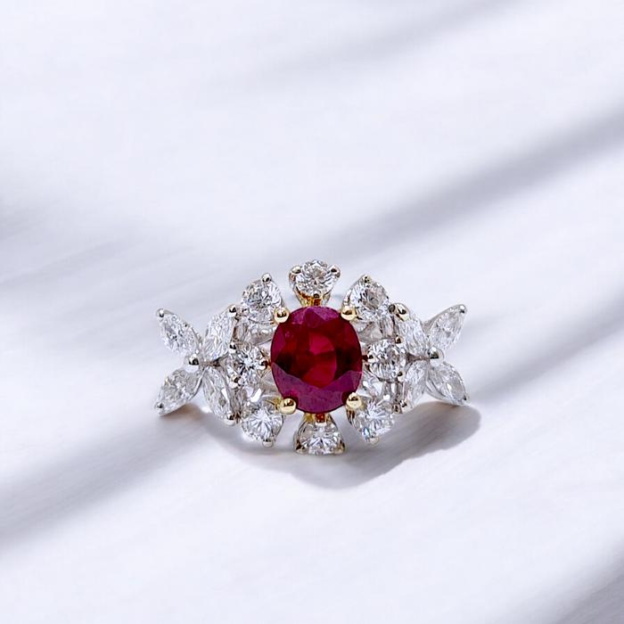 Ruby Diamond Ring / Diamond Jewelry