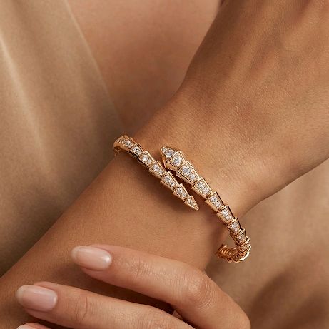 Ulo Serpenti Full Diamond / Gelang Berlian Ulo Serpenti / Diamond Jewelry / 123GBD455000AB