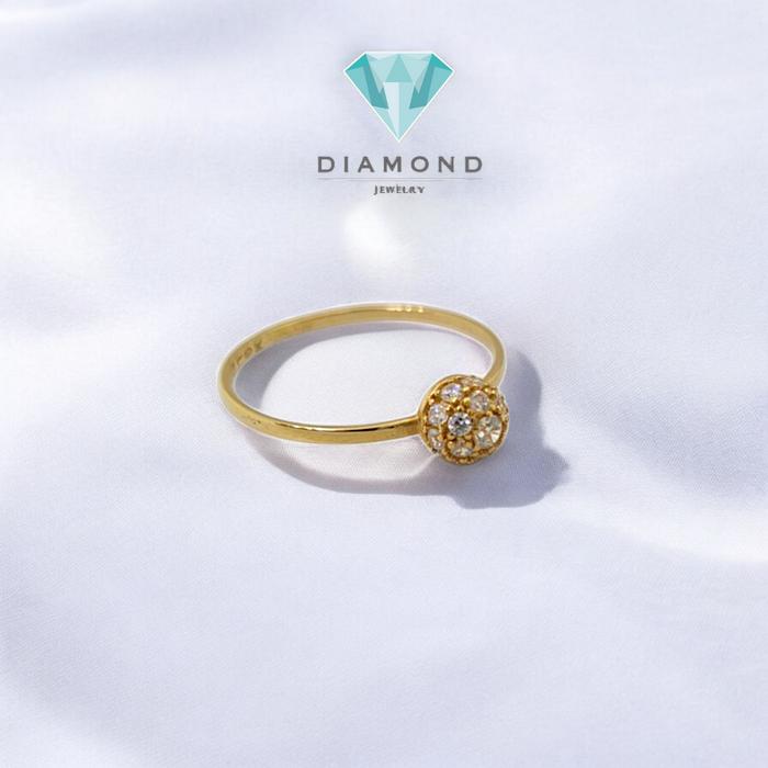 Cincin Mas Bola Sirkon 700K-Diamond Jewelry