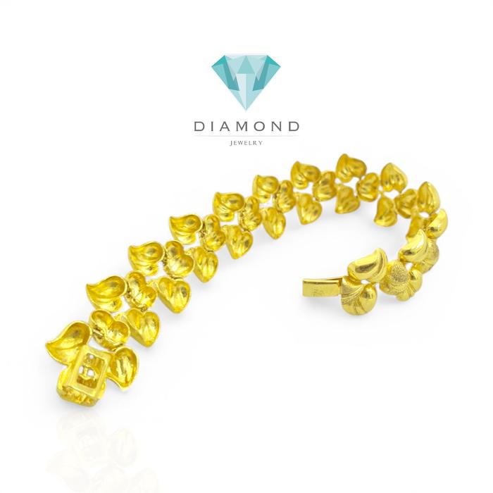 Gelang Emas Bunga Kendari  23K-Diamond Jewelry-80GMS28WP-HT