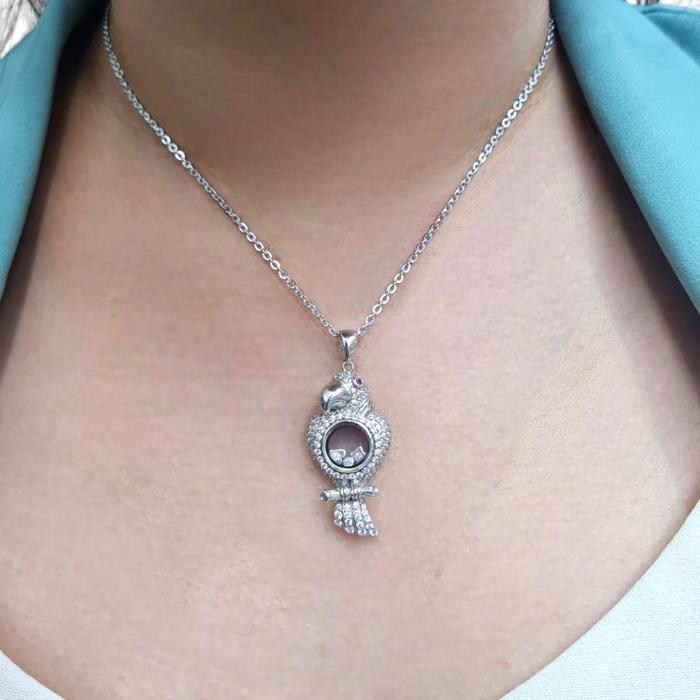 Liontin Mas Bird White Gold 18K-Diamond Jewelry