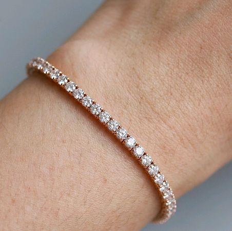 Tennis Diamond Bracelet 18K / Gelang Berlian Tennis 18K / Diamond Jewelry - 3GB4900PGK