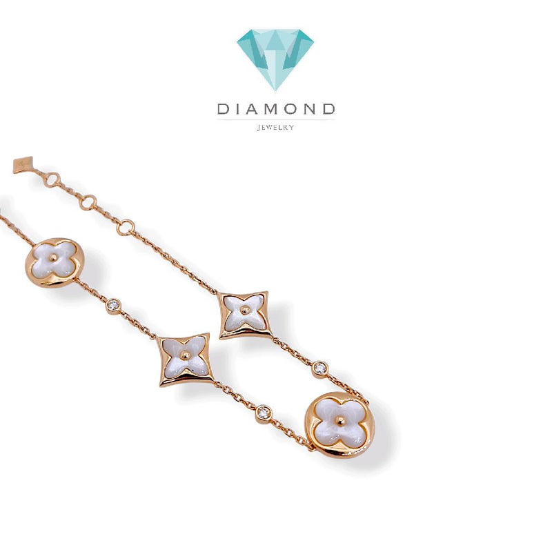Blossom Flower Diamond Bracelet 18K / Gelang Berlian Bunga Blossom 18K / Diamond Jewelry - 170GBD89100AB
