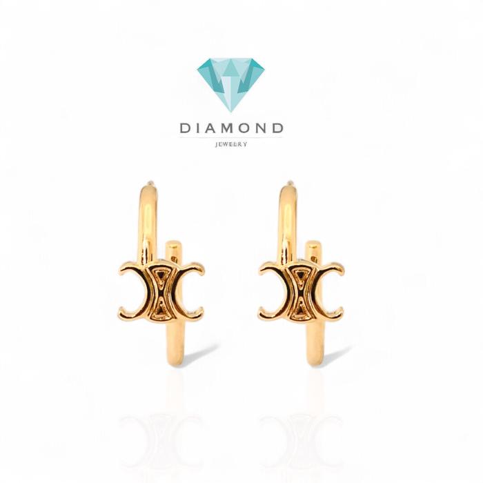 Anting Hoop C triomphe 18K-Diamond Jewelry