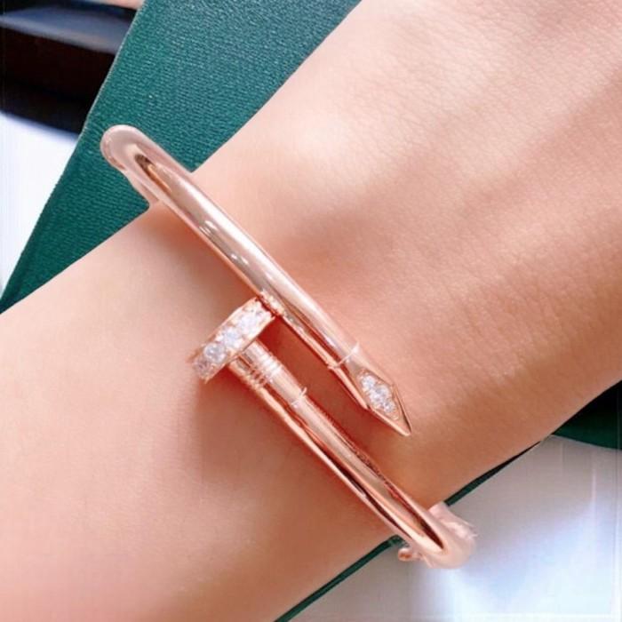 Gelang paku juste emas 18 K kristal Diamond Jewelry