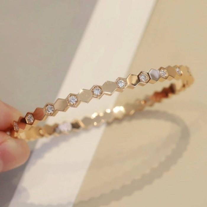 Bee Love Diamond Bracelet 18K-Diamond Jewelry-120GBSM4390RY-21000SMRY-HT