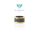 Black onyx zero ring 18k Diamond Jewelry