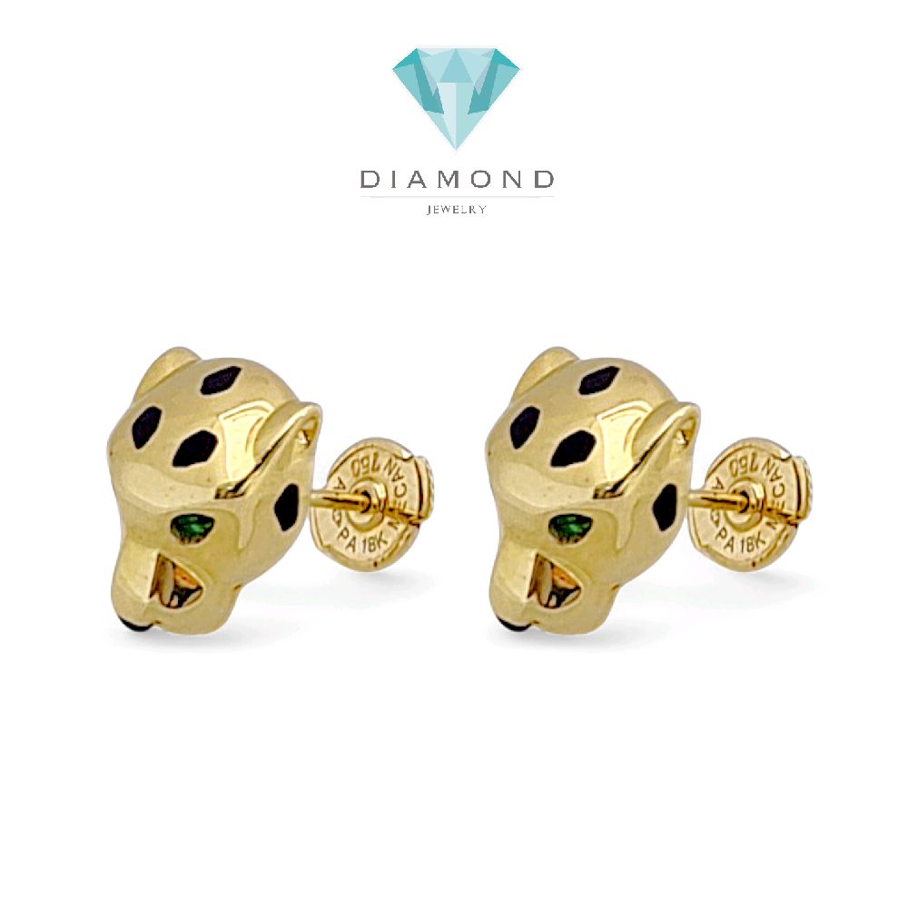 Panther Earring 18K / Anting Panther 18K / Diamond Jewelry 399ABD723RY - HT