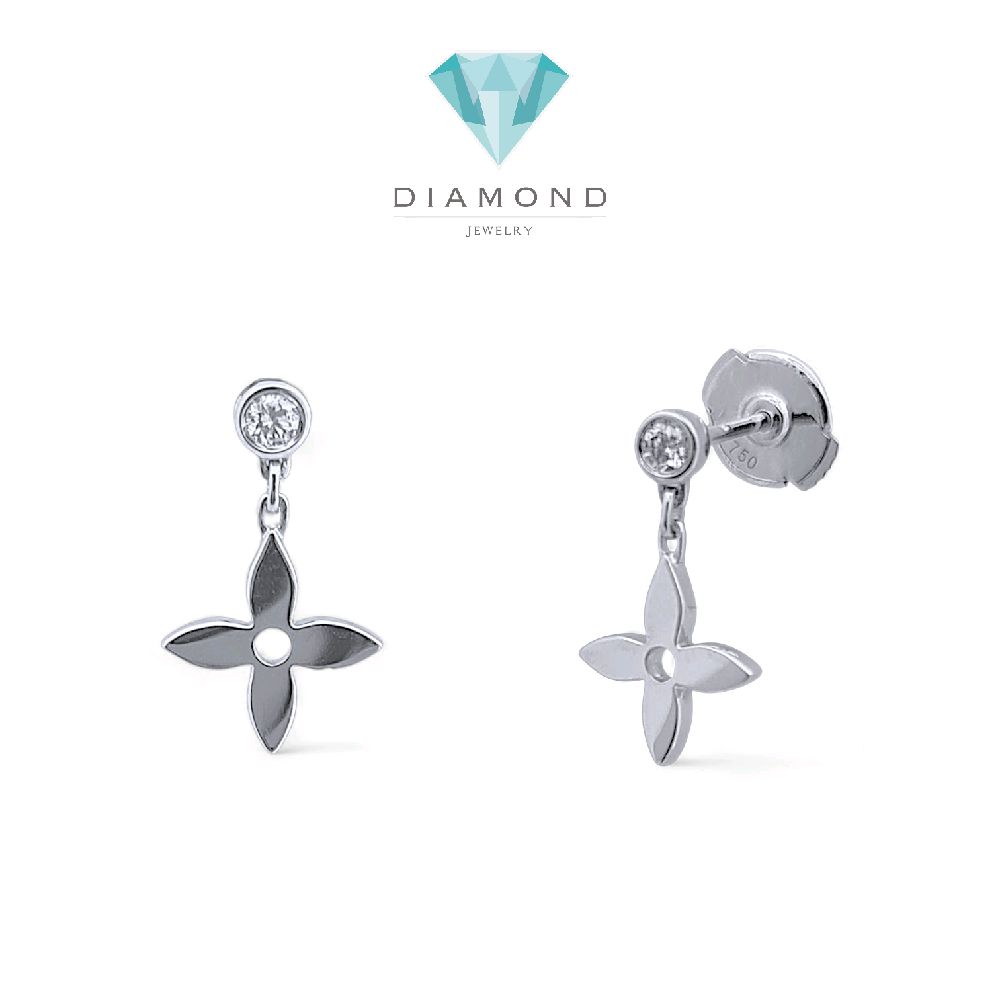 Ldylle Blossom Diamond Earring 18K / Anting Berlian Ldylle Blossom 18K / Diamond Jewelry 395ABD4000RY-HT