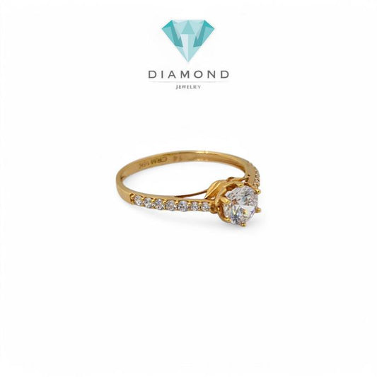 Cincin Mas 750K-Diamond Jewelry