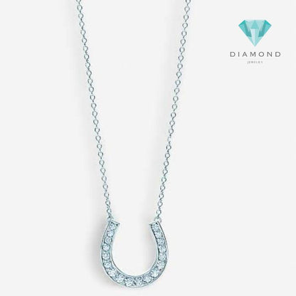 Diamond Horseshoe Necklace Tif Diamond Jewelry