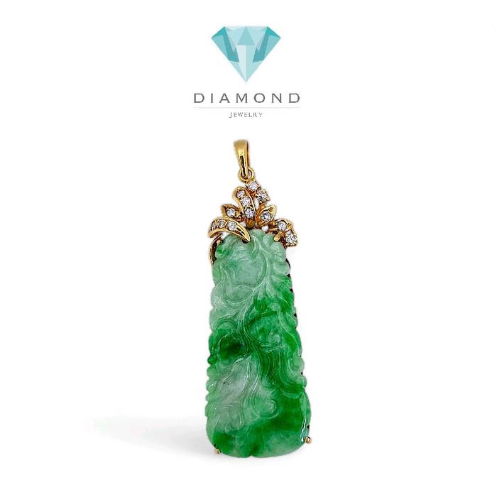 Liontin Jade Diamond 18K / Diamond Jewelry 23BLKV26050WP-HT