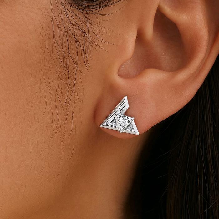 Volt Diamond Earring 18K / Anting Volt Berlian 18K / Diamond Jewelry 399ABDAB29800LS-HT