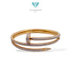Nail Double  Bangle Diamond 18K / Diamond Jewelry / GBD865000AB