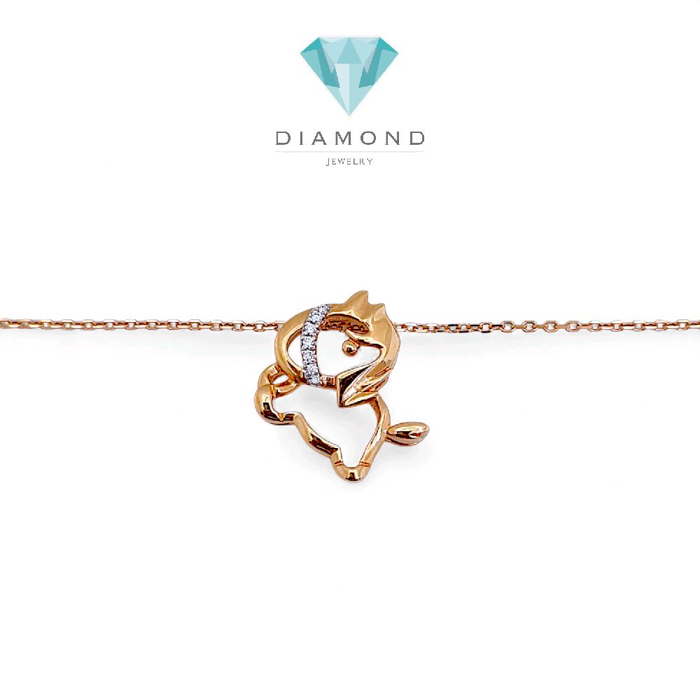 Uniqorn Diamond Necklace 18K / Kalung Berlian Kuda Poni 18K / Diamond Jewelry 120KB43000AB HT