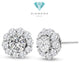Flower Diamond Earrings / Diamond Jewelry