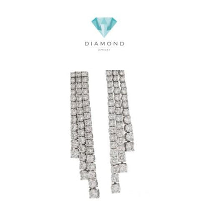 Tristran Diamond Earring 3 Baris 18K Gold-Diamond Jewelry-36ABGT7319WPLS-HT